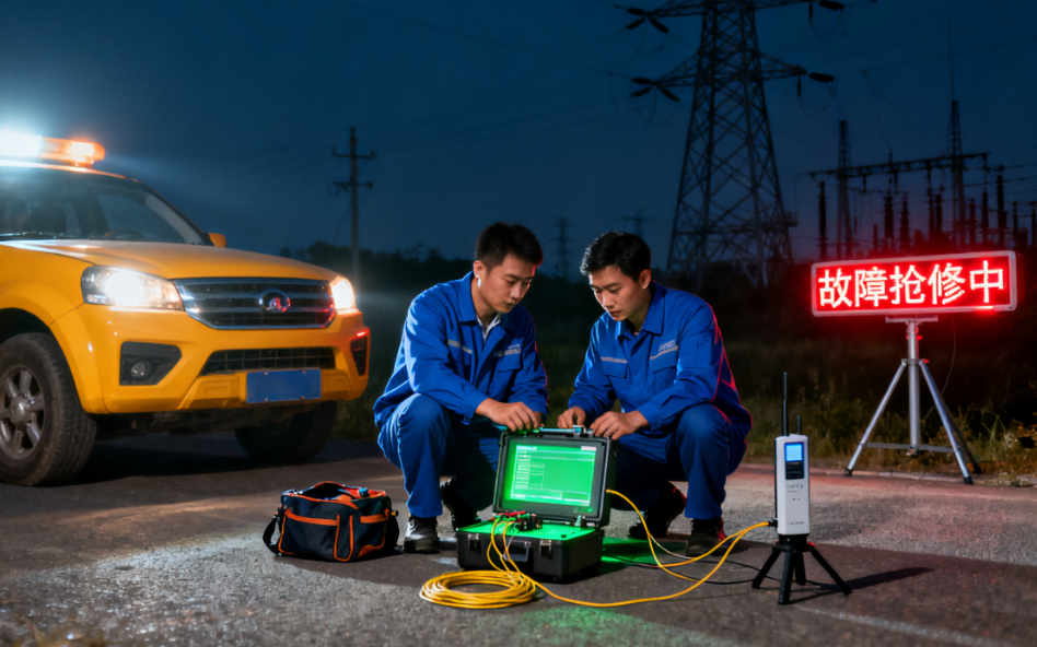 科毅MEMS光開(kāi)關(guān)在智能電網(wǎng)光纖環(huán)網(wǎng)中的保護倒換示意圖