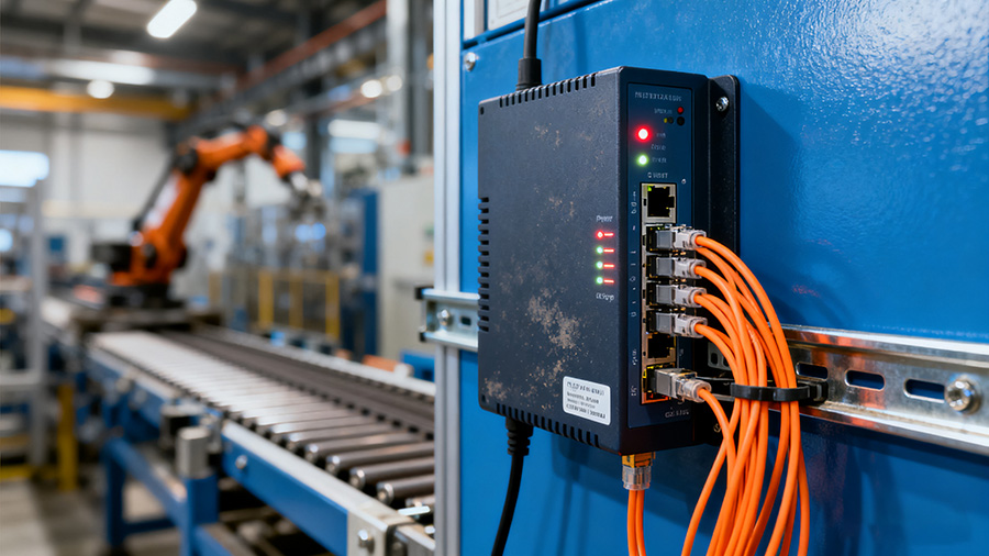 工業(yè)物聯(lián)網(wǎng)網(wǎng)關(guān)光開(kāi)關(guān)應用現場(chǎng)