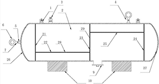 高壓氫儲罐傳感器安裝結構示意圖 - 廣西科毅
