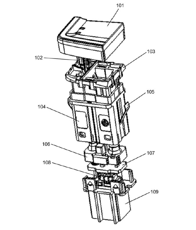 防竄光開(kāi)關(guān)爆炸結構圖汽車(chē)光開(kāi)關(guān)核心組件分解圖