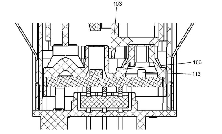 導電橡膠壓頭示意圖LED光源安裝空間設計圖