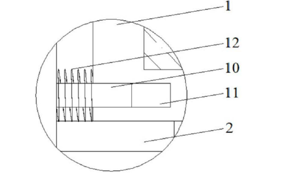 磁光開(kāi)關(guān)緩沖彈簧導向柱結構放大圖 - 廣西科毅光通信