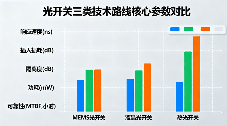光開(kāi)關(guān)半導體機械液晶核心參數對比 - 廣西科毅光通信