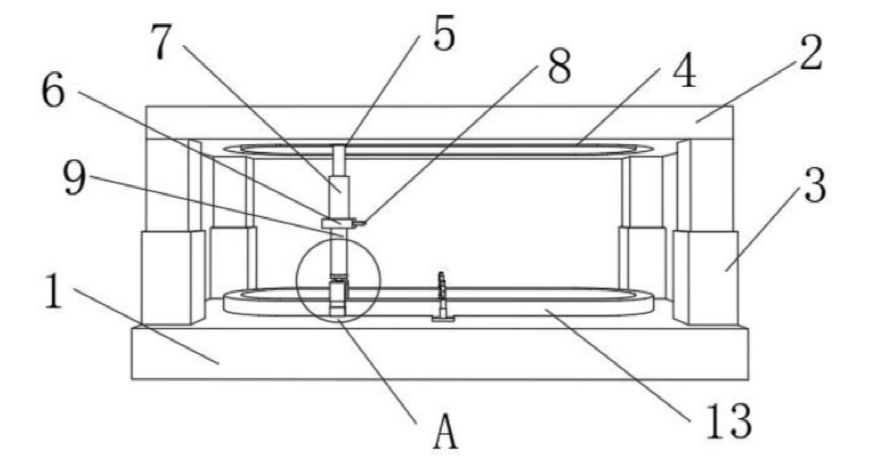 便攜式光纖跳線(xiàn)收納底座與固定臺結構示意圖 - 廣西科毅光通信
