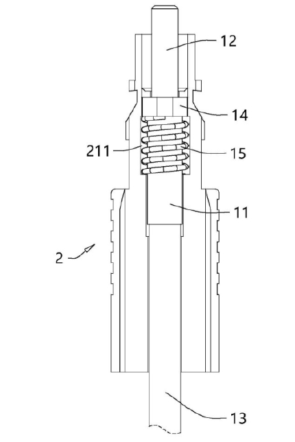 是插芯線(xiàn)纜與底座裝配后的俯視圖 - 廣西光通信