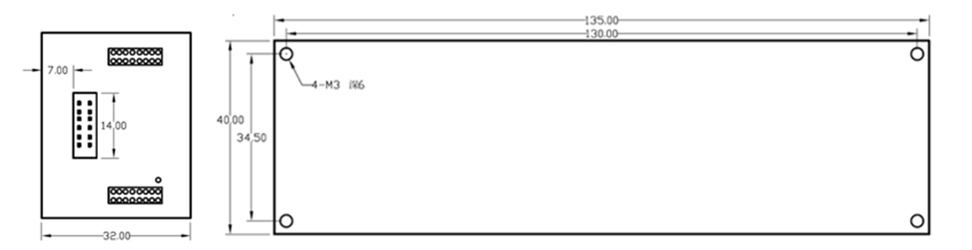 4-1×6機械式光開(kāi)關(guān)尺寸圖